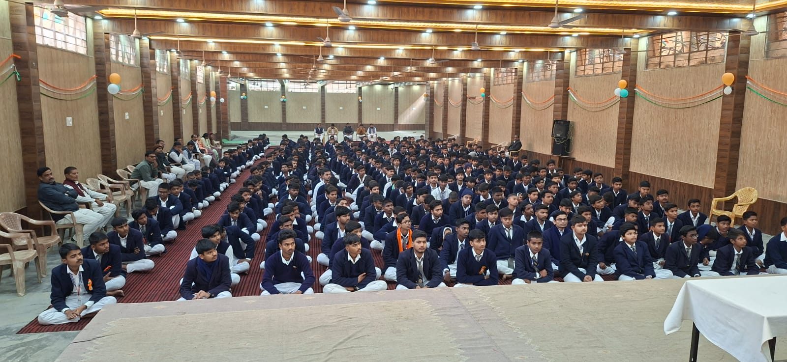 Tableau presentation by students at an annual function